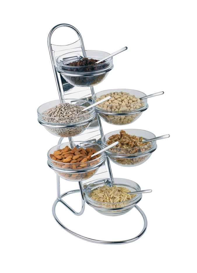 Buffet Leiter 4 stufig, ca. 30x30cm, H48cm