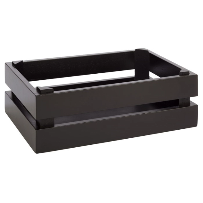 Holzbox Superbox 29x18.5cm H10.5cm, schwarz