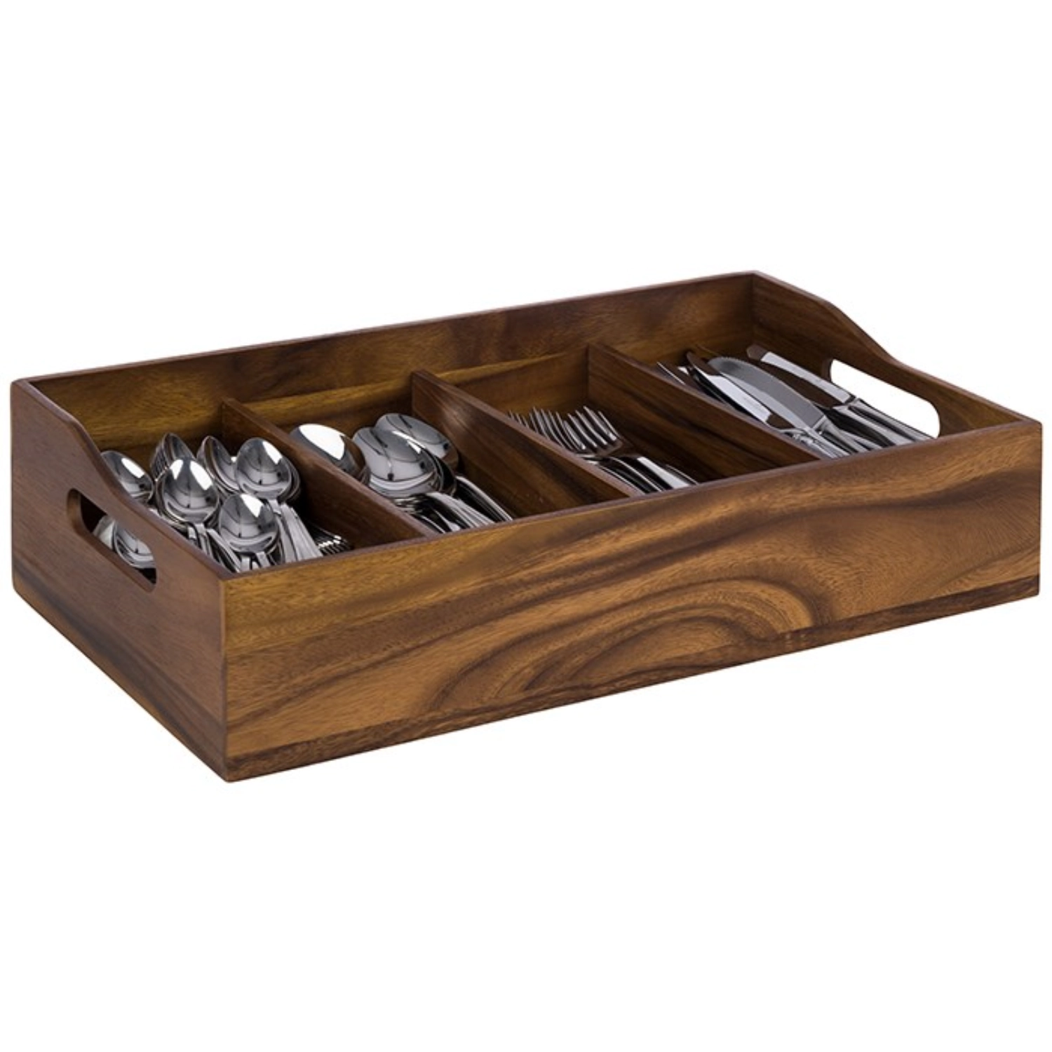 Besteckbehälter ACACIA 51x28cm H13cm Akazienholz
