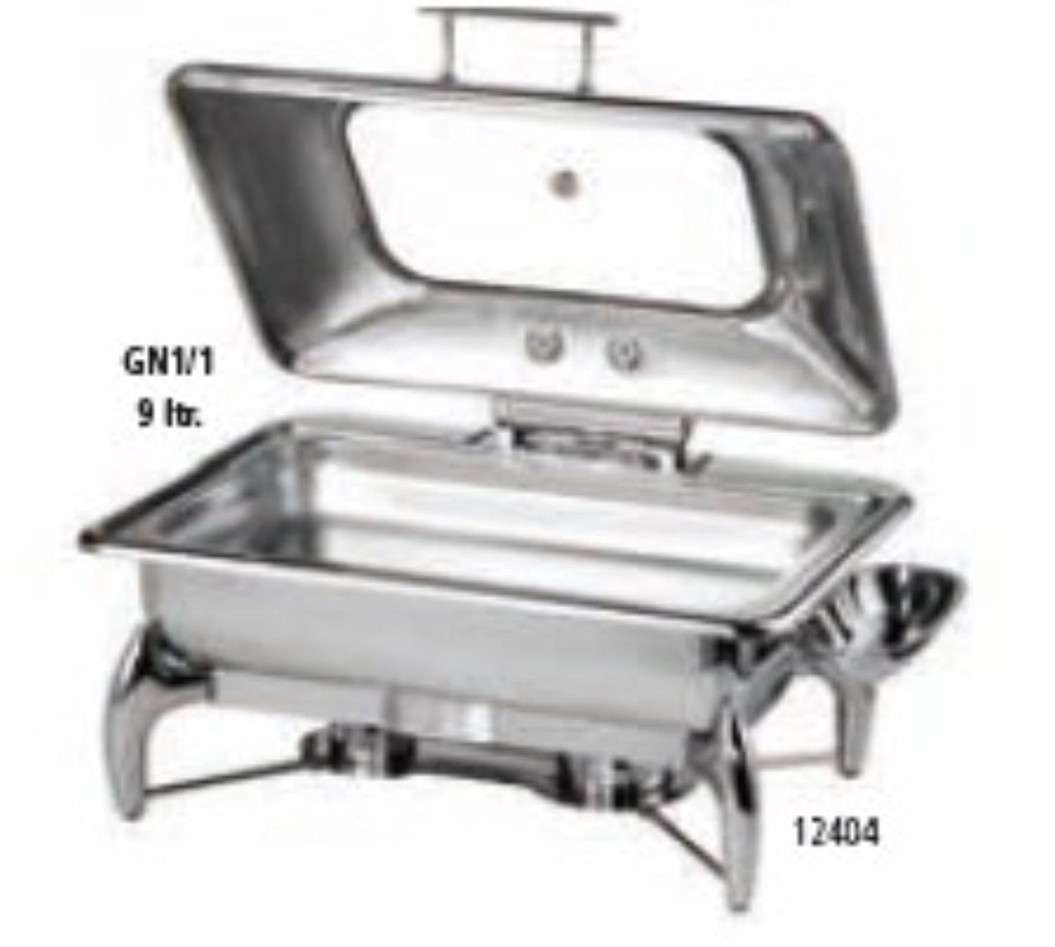 Globe Chafing Dish GN 1/1,58x44cm, H32.5cm, Glasdeckel