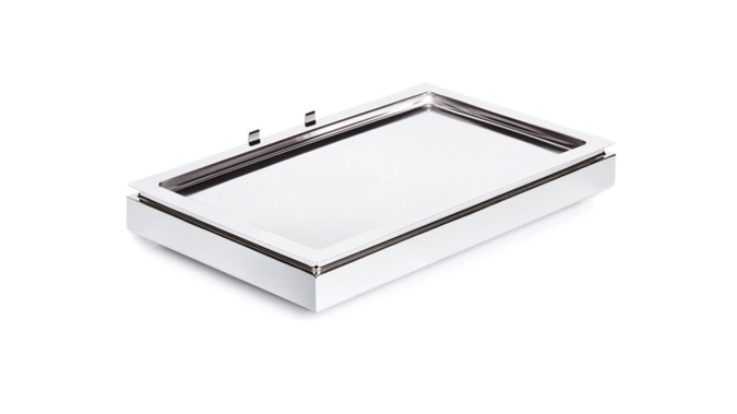 1er Set Cool Plates,, H8.5cm, chrom