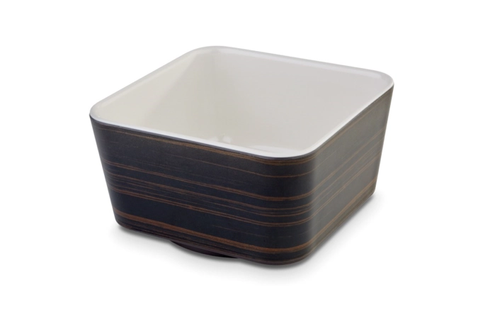 Schale Universal 13x13cm H7cm Dekor Eiche dunkel/beige