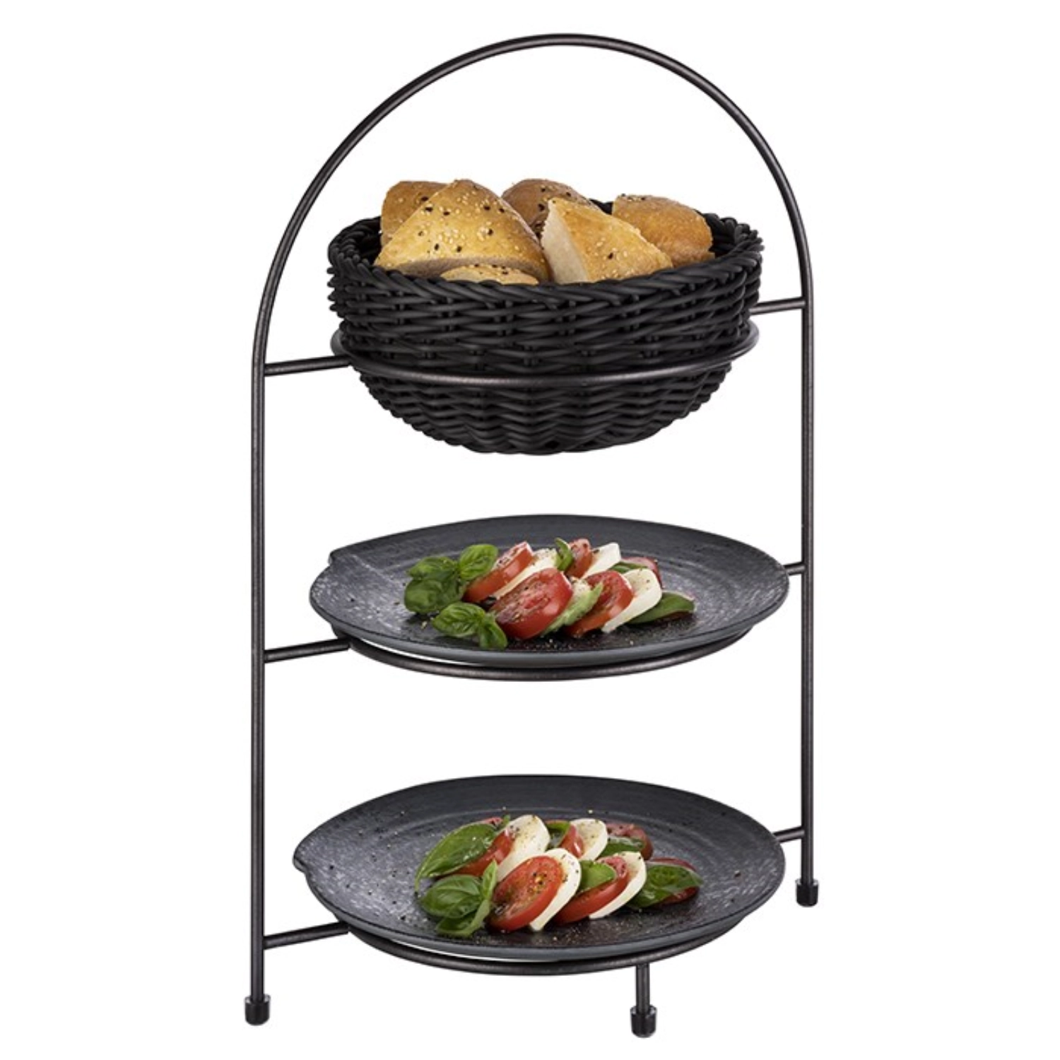 Serviergestell Industrial 29x19.5cm H43cm Metall anth