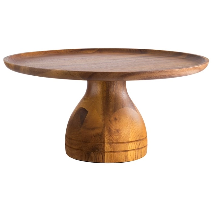 Présentoir à gâteaux acacia