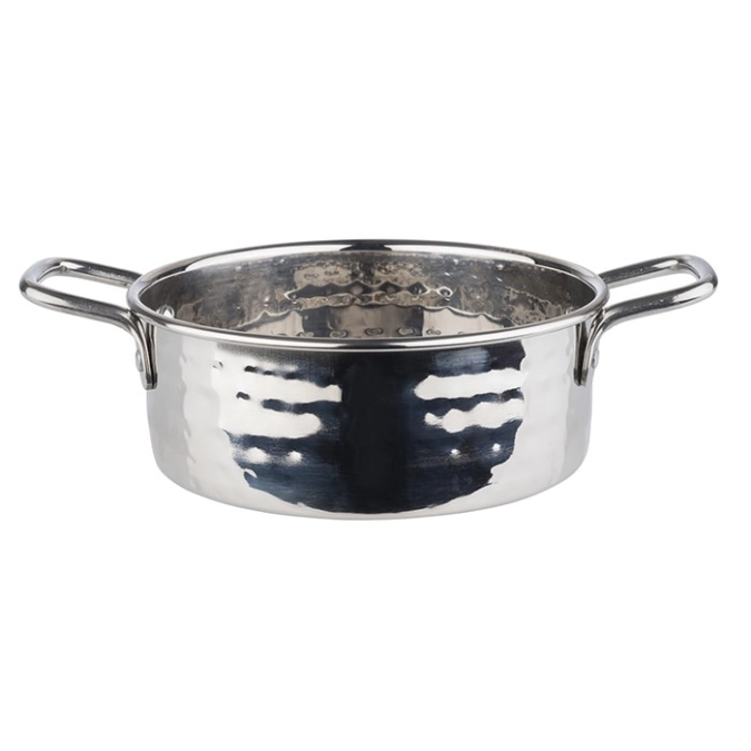 Serviertöpfchen 0.55l D13.5cm, H5cm, gehämmert
