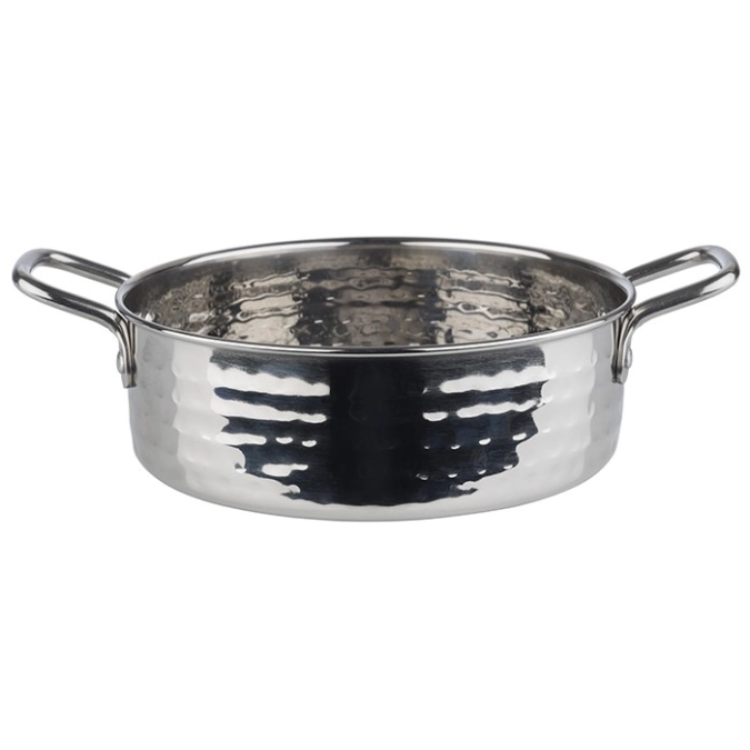 Serviertöpfchen 0.75l D15.5cm, H5cm, gehämmert