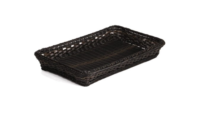 GN Line Korb GN 1/6 17.6x16.2cm H6.5cm schwarz-braun PP