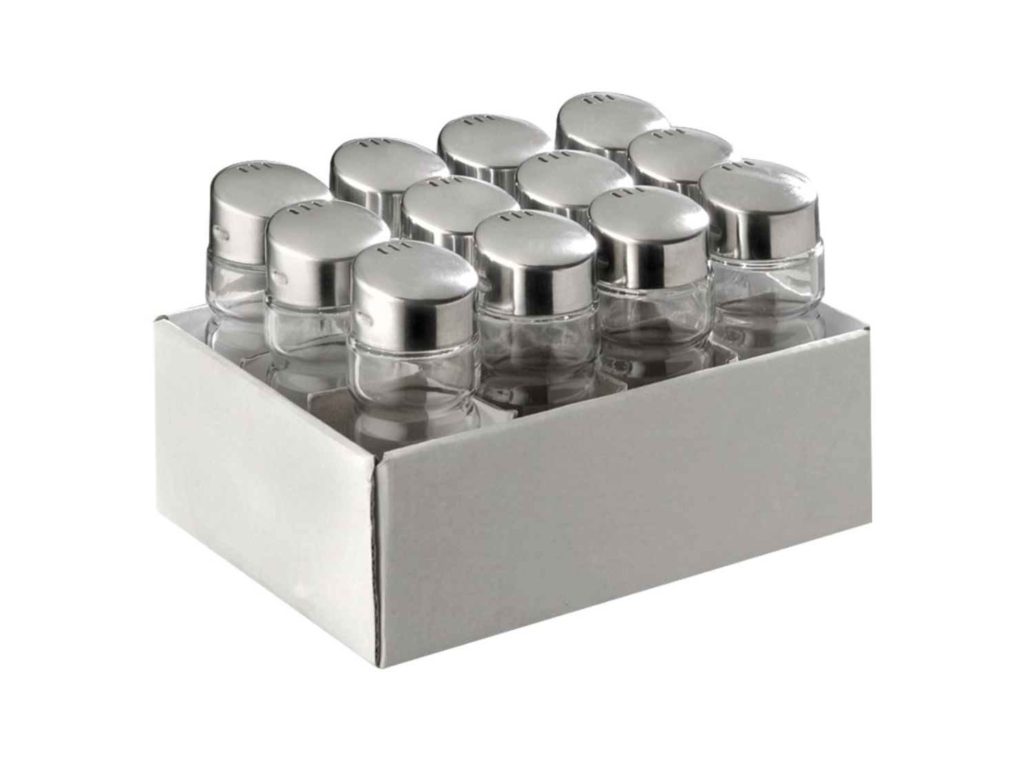 Jeu de 12 salières/poivrières