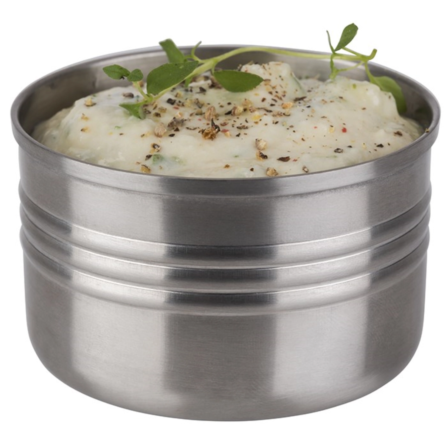 Snackcan D6.5cm H4cm Edelstahl mattiert