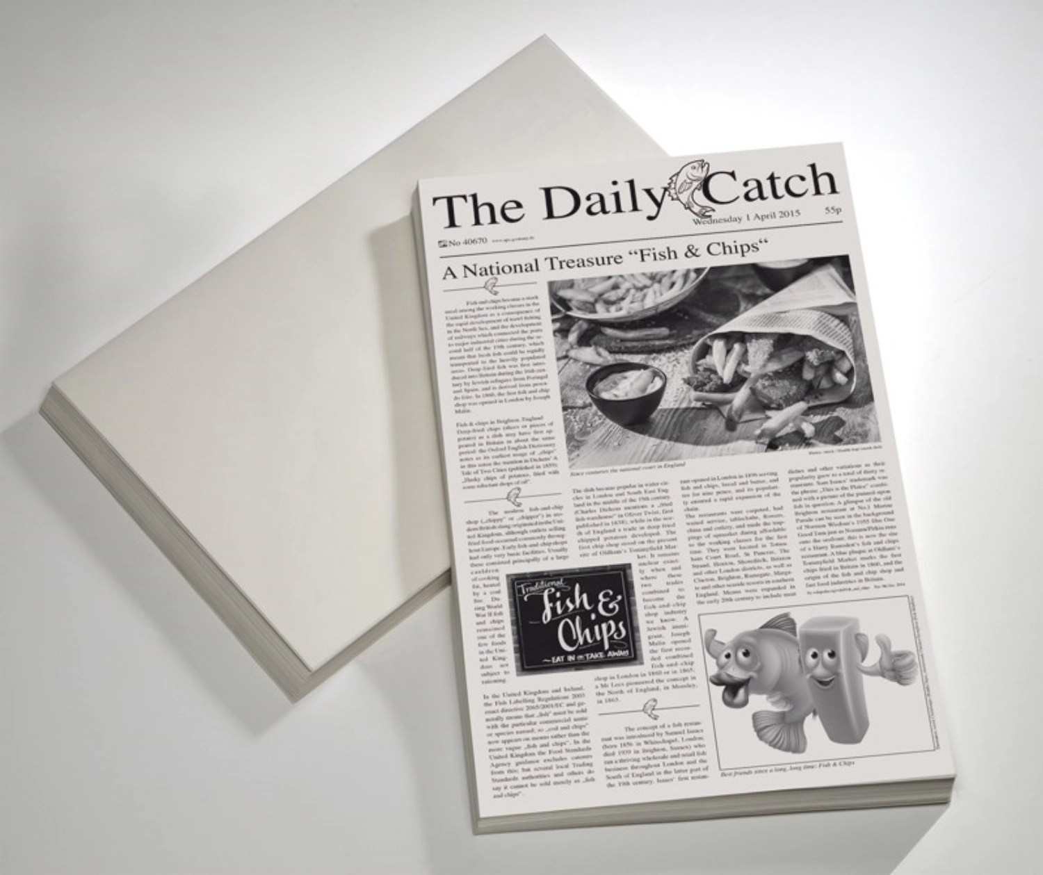 Papier alimentaire pour cornet