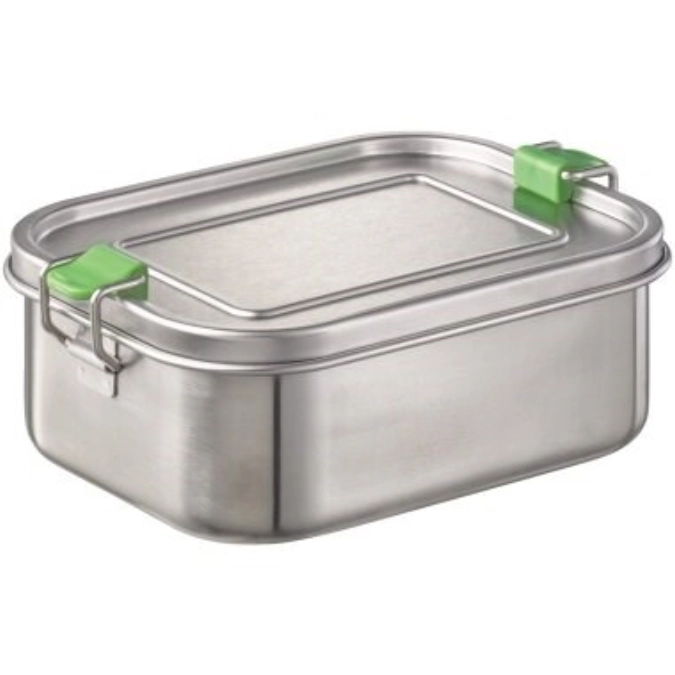 Lunchbox Edelstahl L 14.5x20.5cm, H6.5cm, 1.1 l