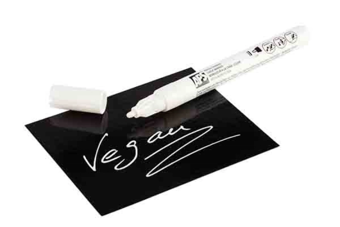 Lot de 2 crayons à craie, 2mm blanc