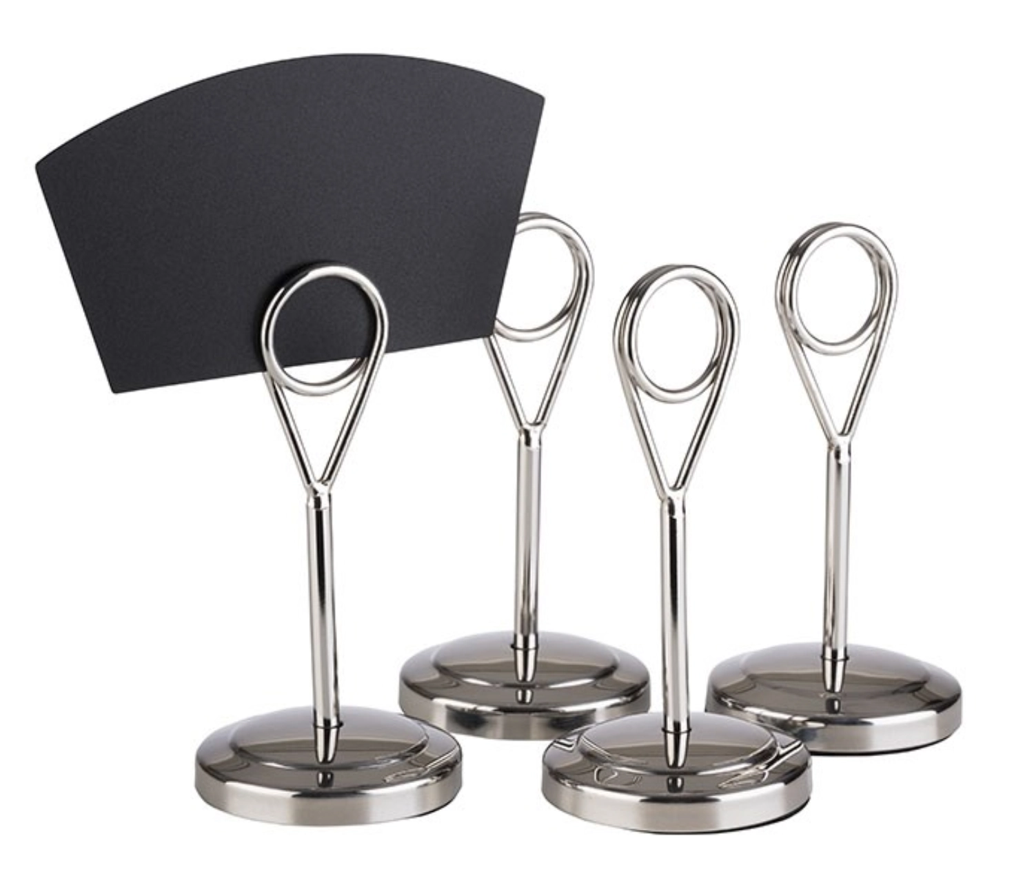 4er Set Tischsteller, D5cm H10,5cm hochglanz poliert