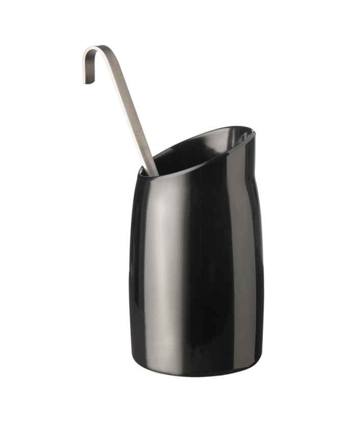 Dressingtopf 1lt. schwarz, D12cm. H21.5cm