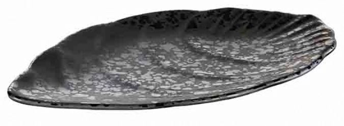 Plateau Glamour, noir, mélamine 15.5x25cm