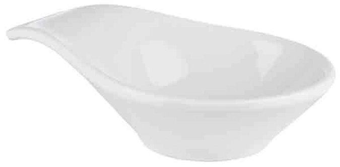 Schale MINI 11,5x7,5cm, H3cm weiss