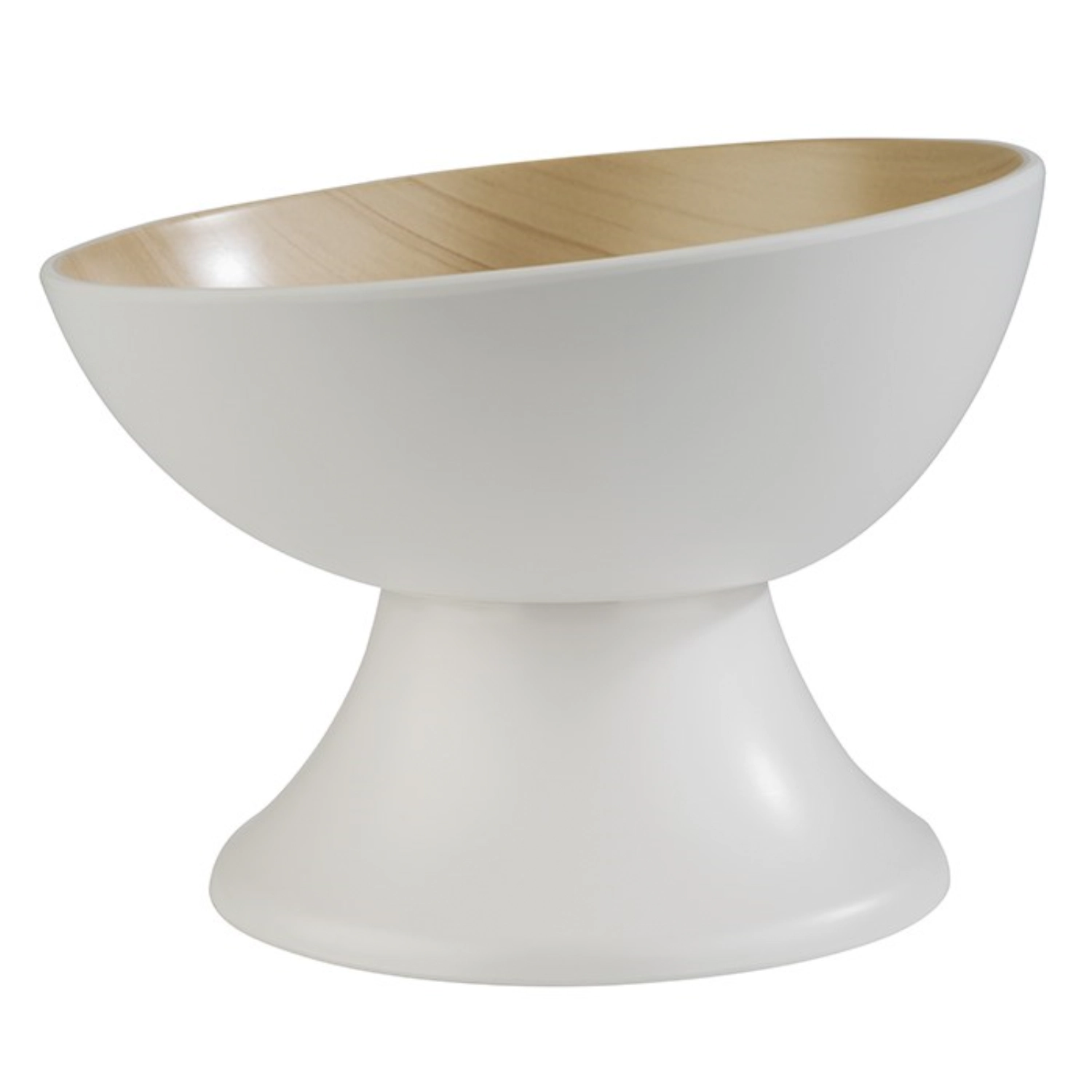 Schale FRIDA weiss/Holzoptik D21.5cm, H7 / 8.5cm