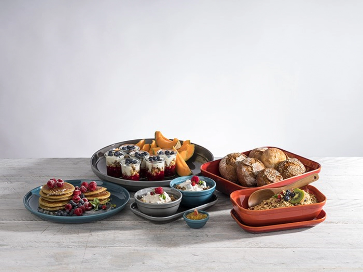 Schale EMMA D7.5cm H3.5cm Melamin grau