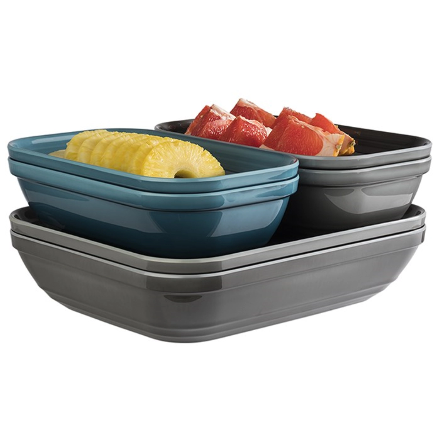 GN 1/4 Schale EMMA 26.5x16.2cm H7.5cm Melamin grau