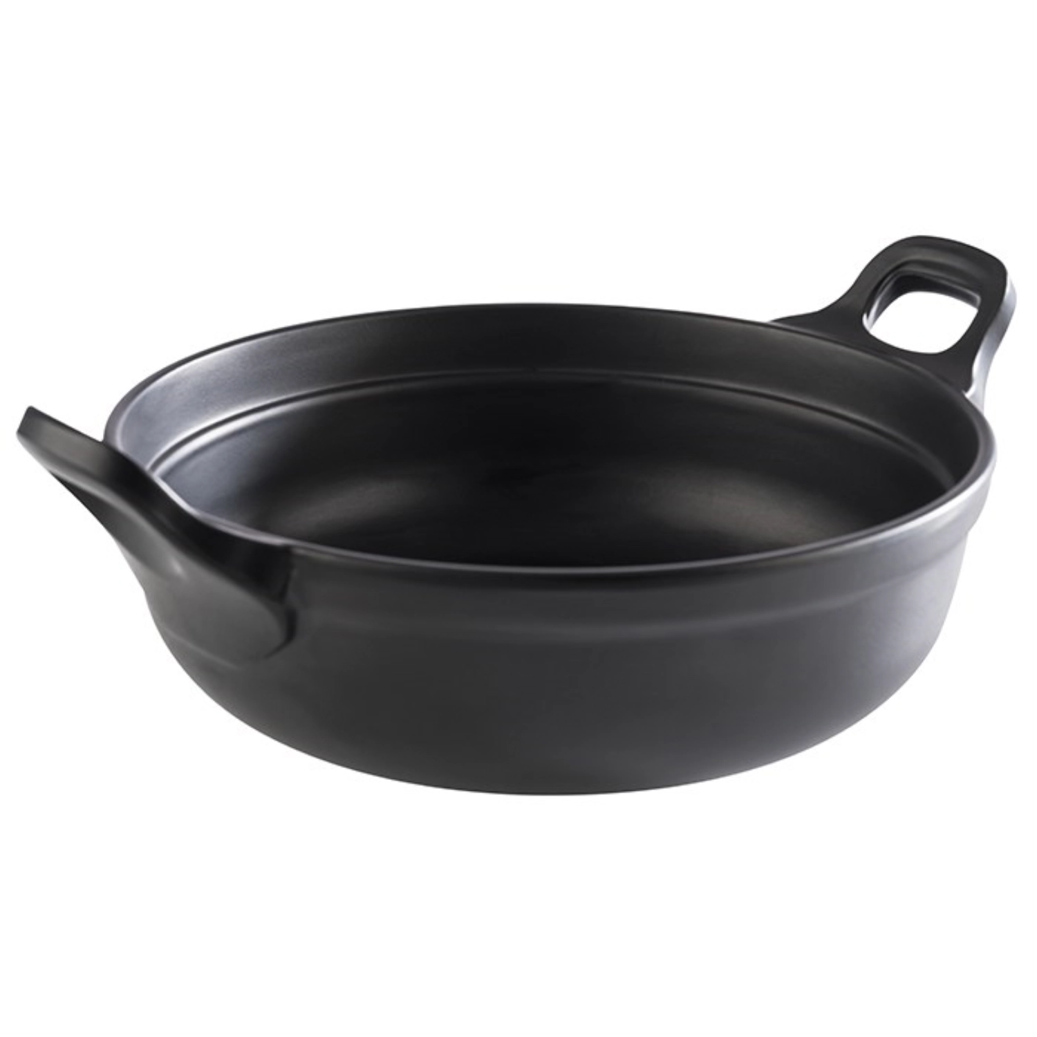 Schale PADELLA D21cmH9cm Melamin schwarz