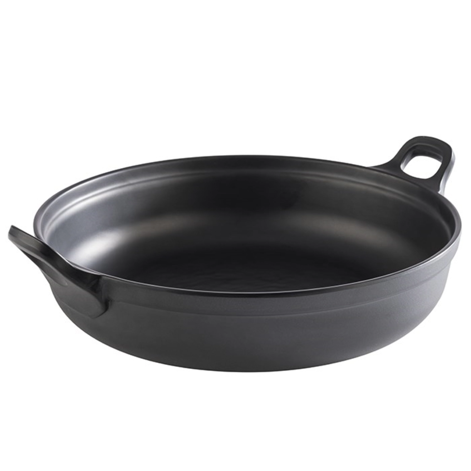 Schale PADELLA D28cm H9cm Melamin schwarz