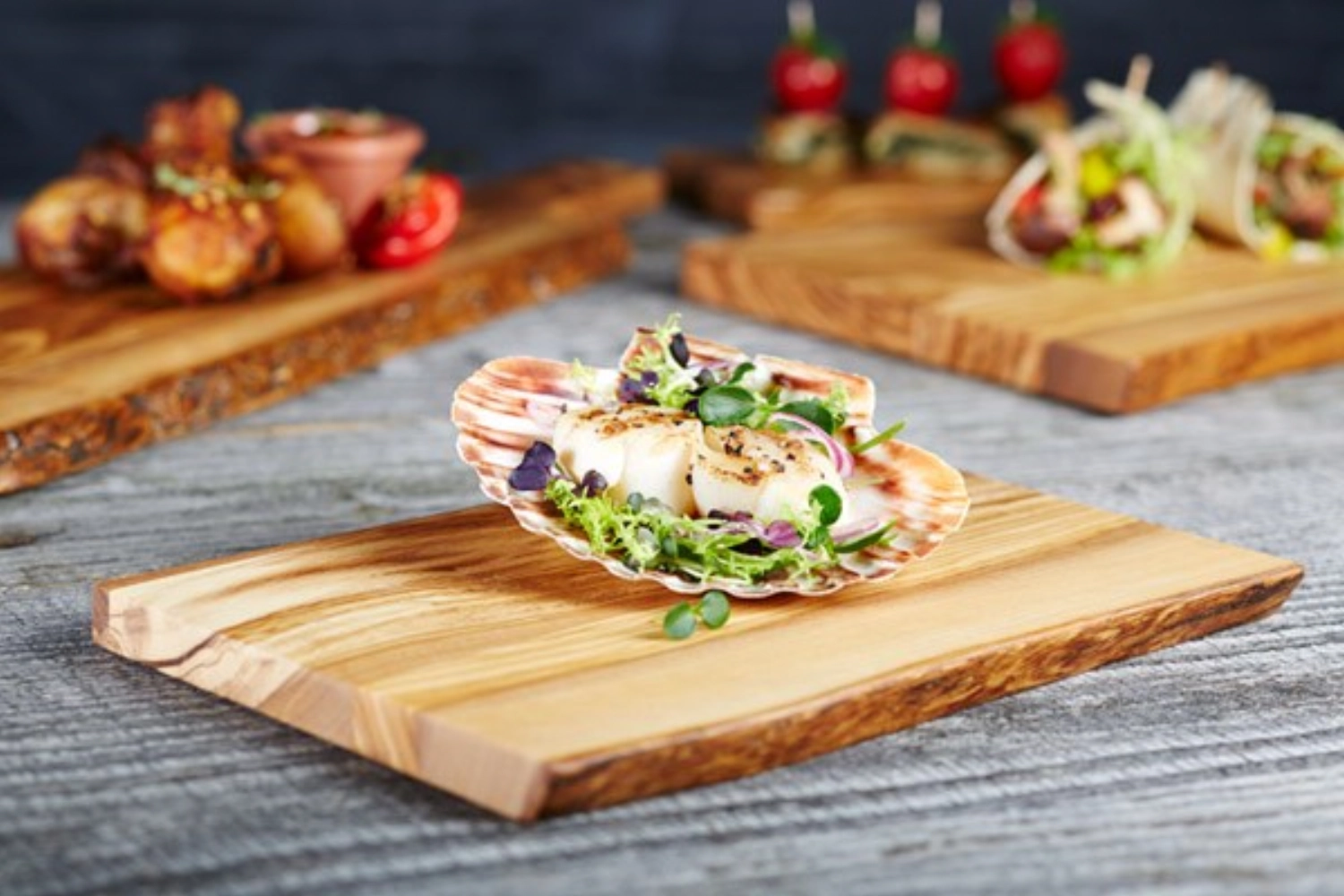 Servierbrett Olive 25x17cm