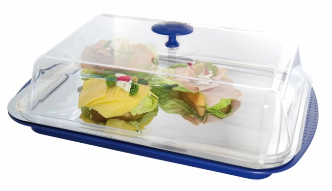 Thermo Tablett Set, ca. 43x29cm. H14cm