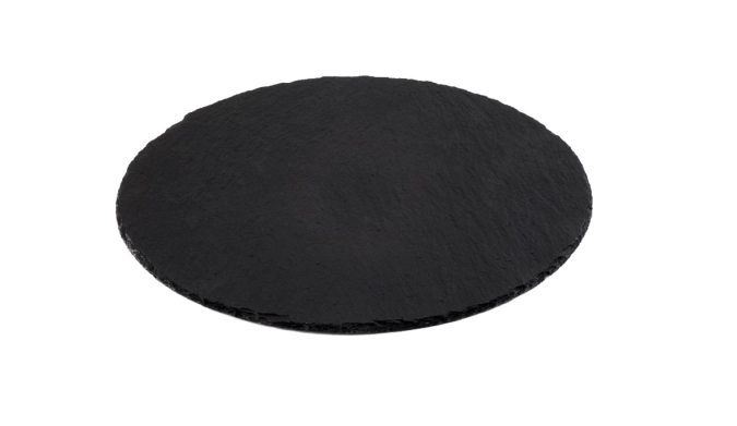 Naturschieferplatte, ca. D33cm