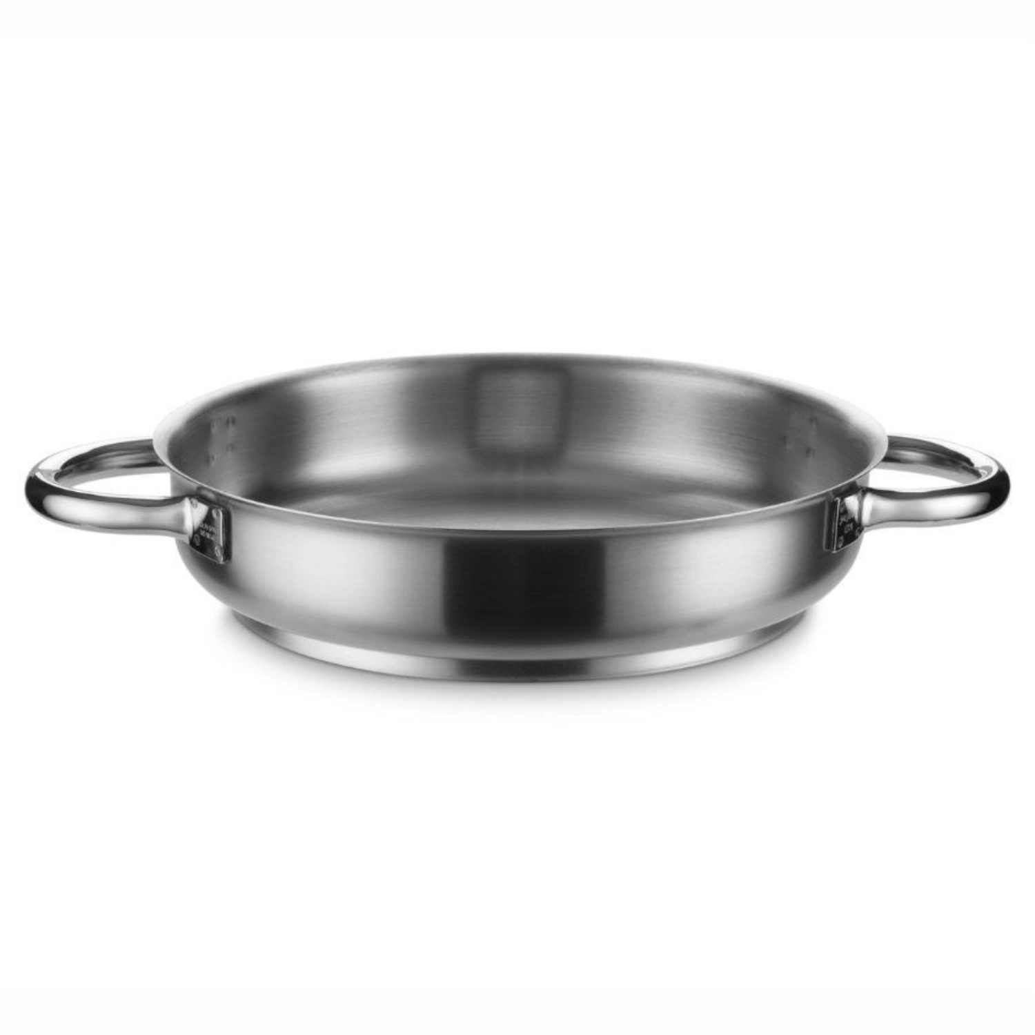 Plat à paella sans couvercle top line acier inoxydable 32 cm