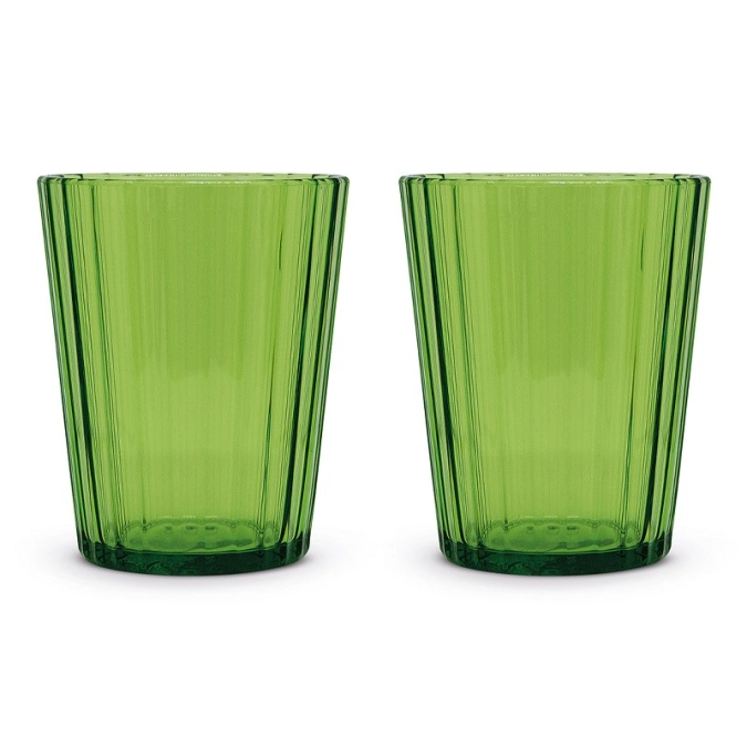 Set de 2 verres en acrylique 350ml, vert