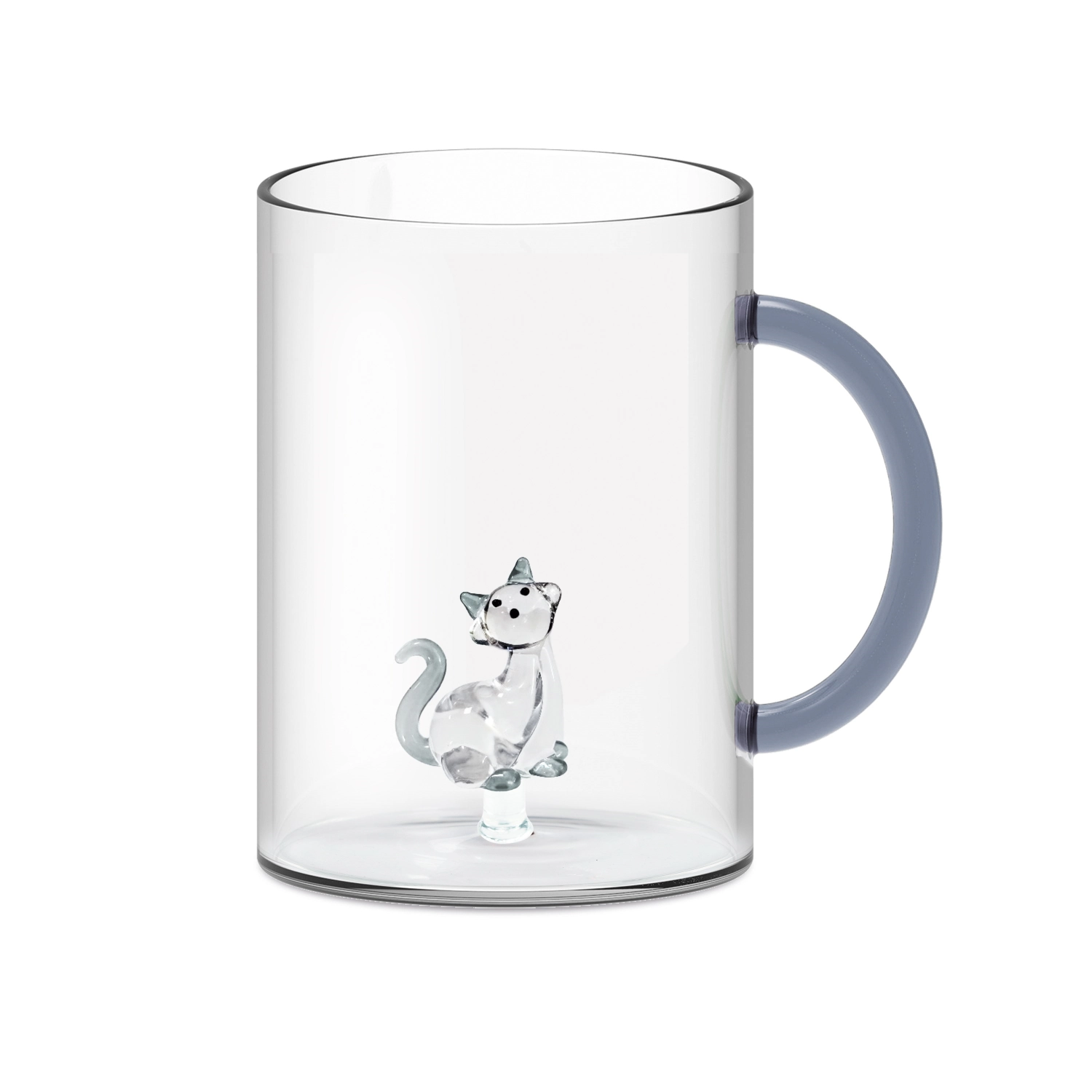 Becher m. Glas aus Borosilikatglas 420 ml Katze
