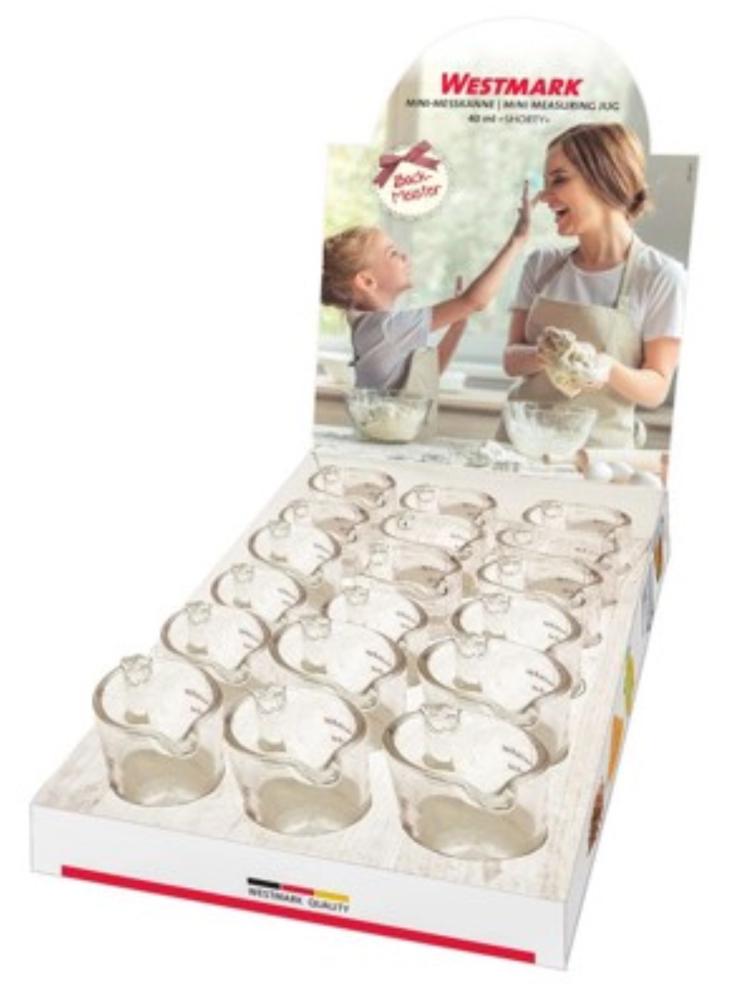 Display 18 Stk. Shorty Messglas