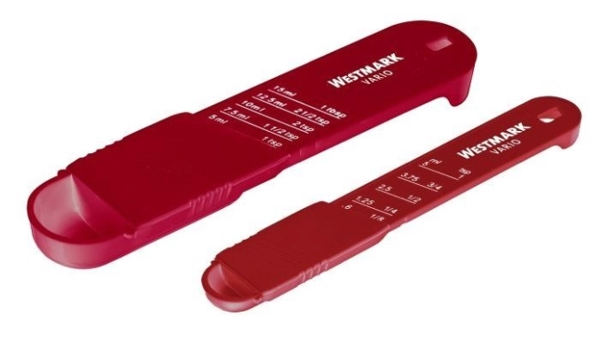2 cuillères à mesurer vario, réglables, 16cm