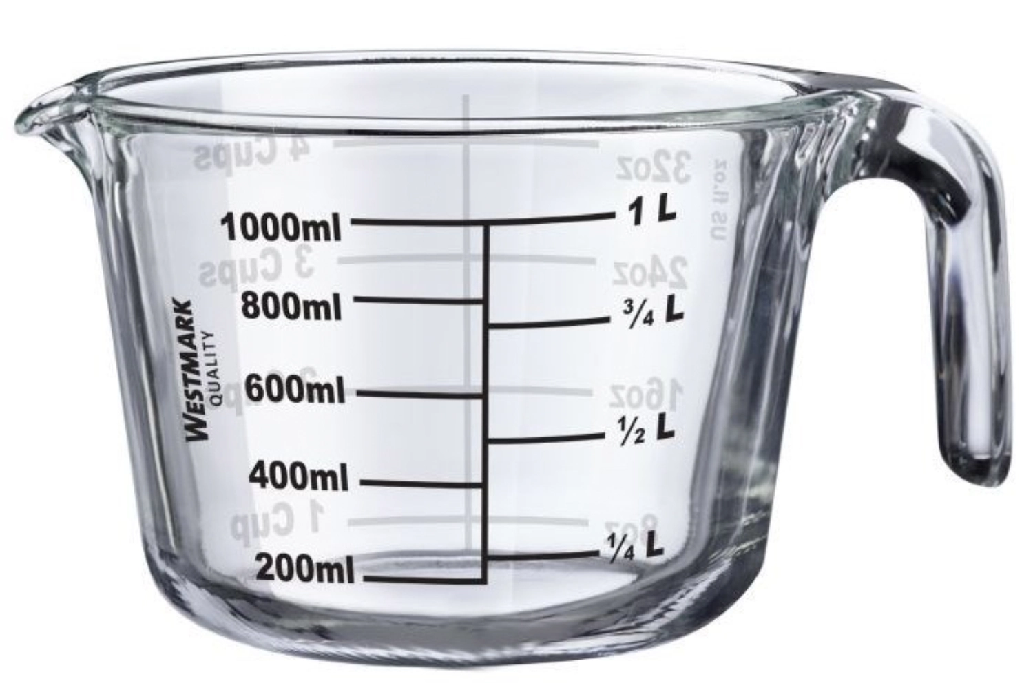 Verseuse graduée, verre borosilicaté, 1 l