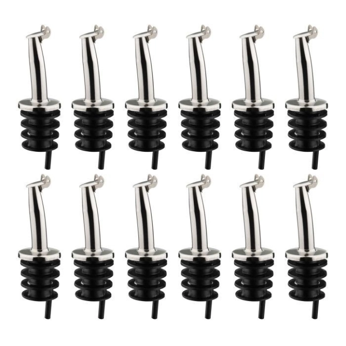 12 pcs. Présentoir Inox Gastro Bec verseur