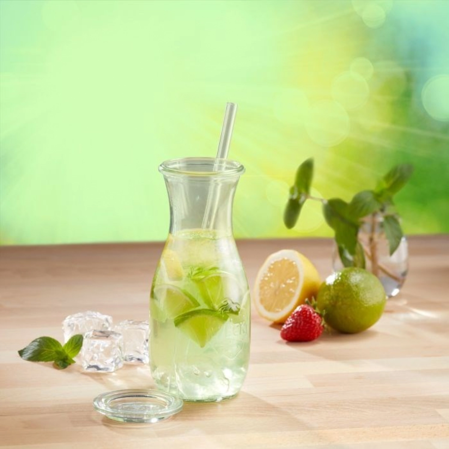 50 Trinkhalme und Reinigungsbürstchen