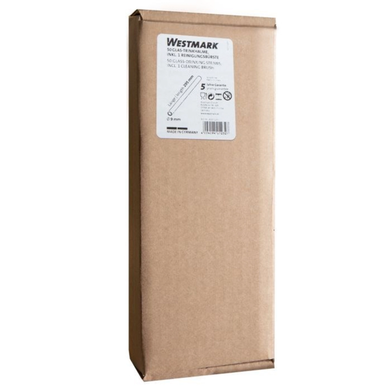 50 Trinkhalme und Reinigungsbürstchen