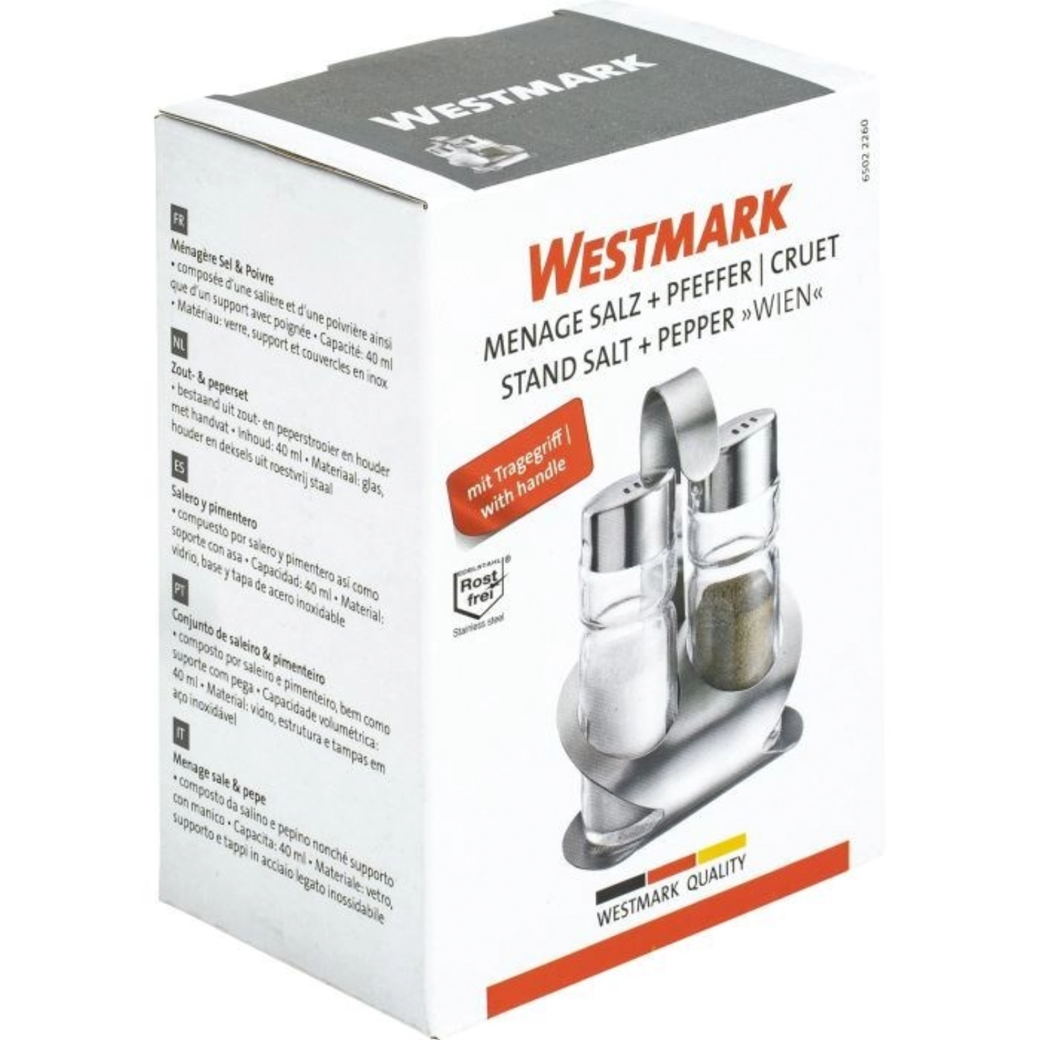 2er Set Wien Menage Salz und Pfeffer