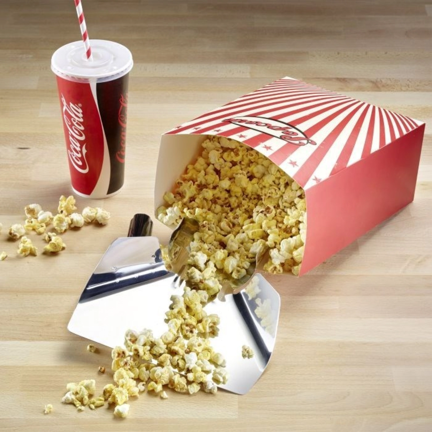 Pelle à popcorn/frites, avec 1 poignée, pour droitiers