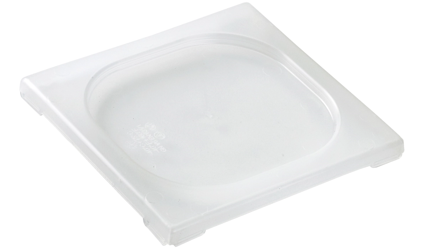 Couvercle gn 1/6 polypropylène 17.6x16.2cm transparent