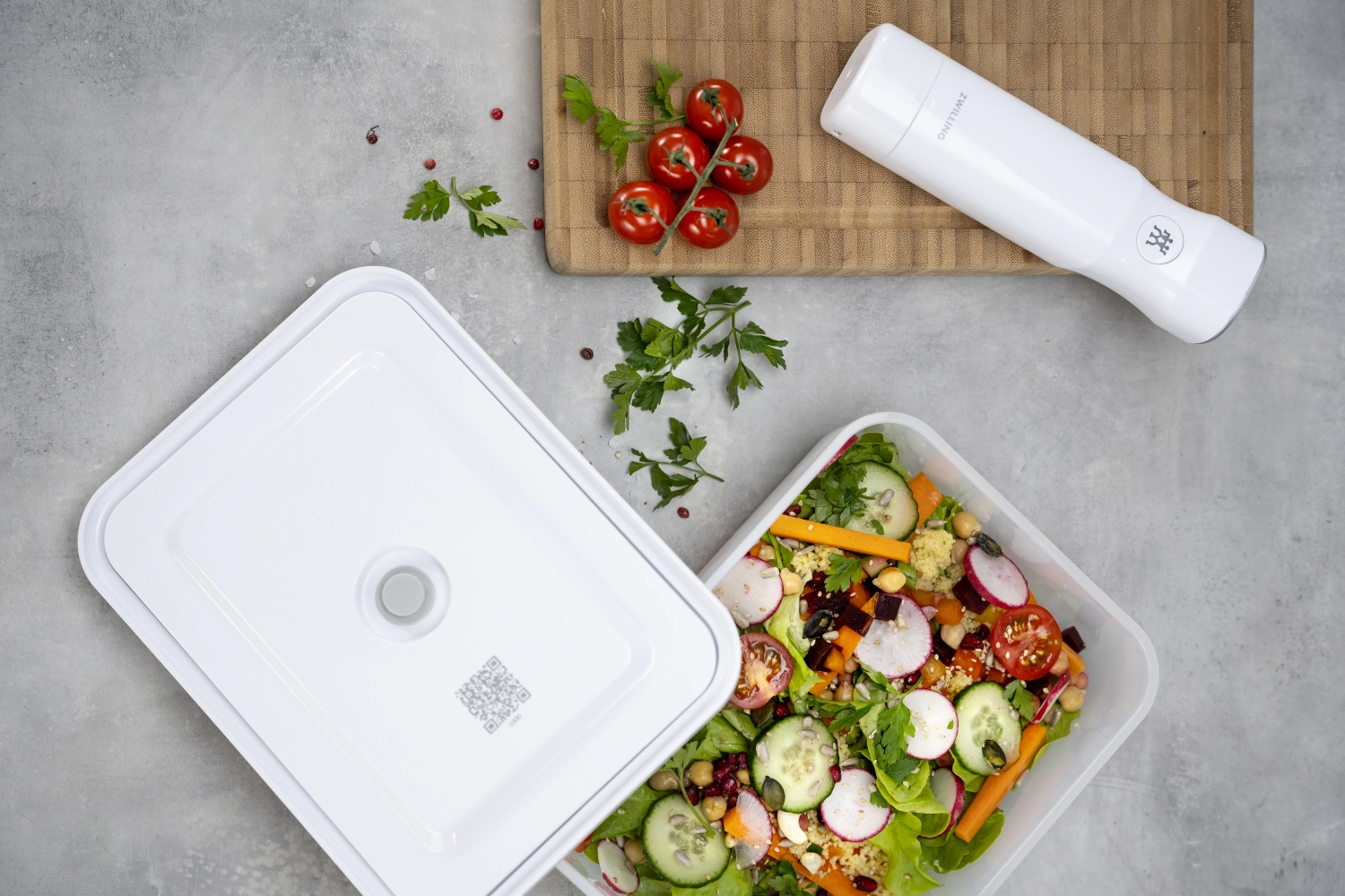 Boîte à vide m, plastique, 18.2x11.2x9.8 cm - 0.9l