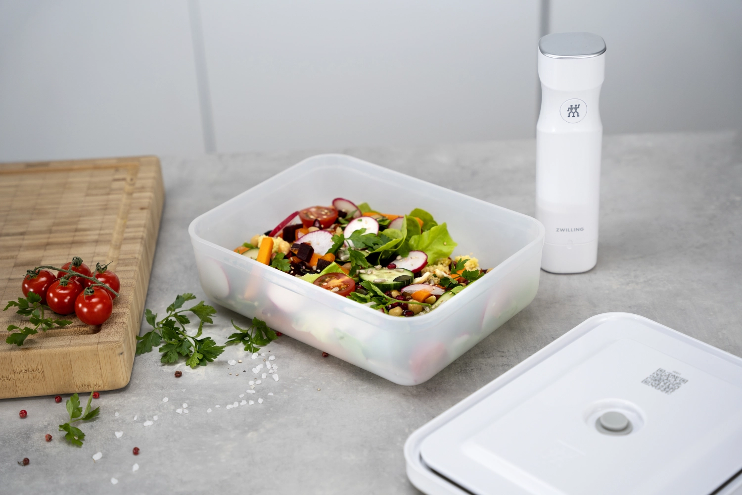 Boîte à vide l, plastique, 21.4x14.4x12.8 cm - 2.0l