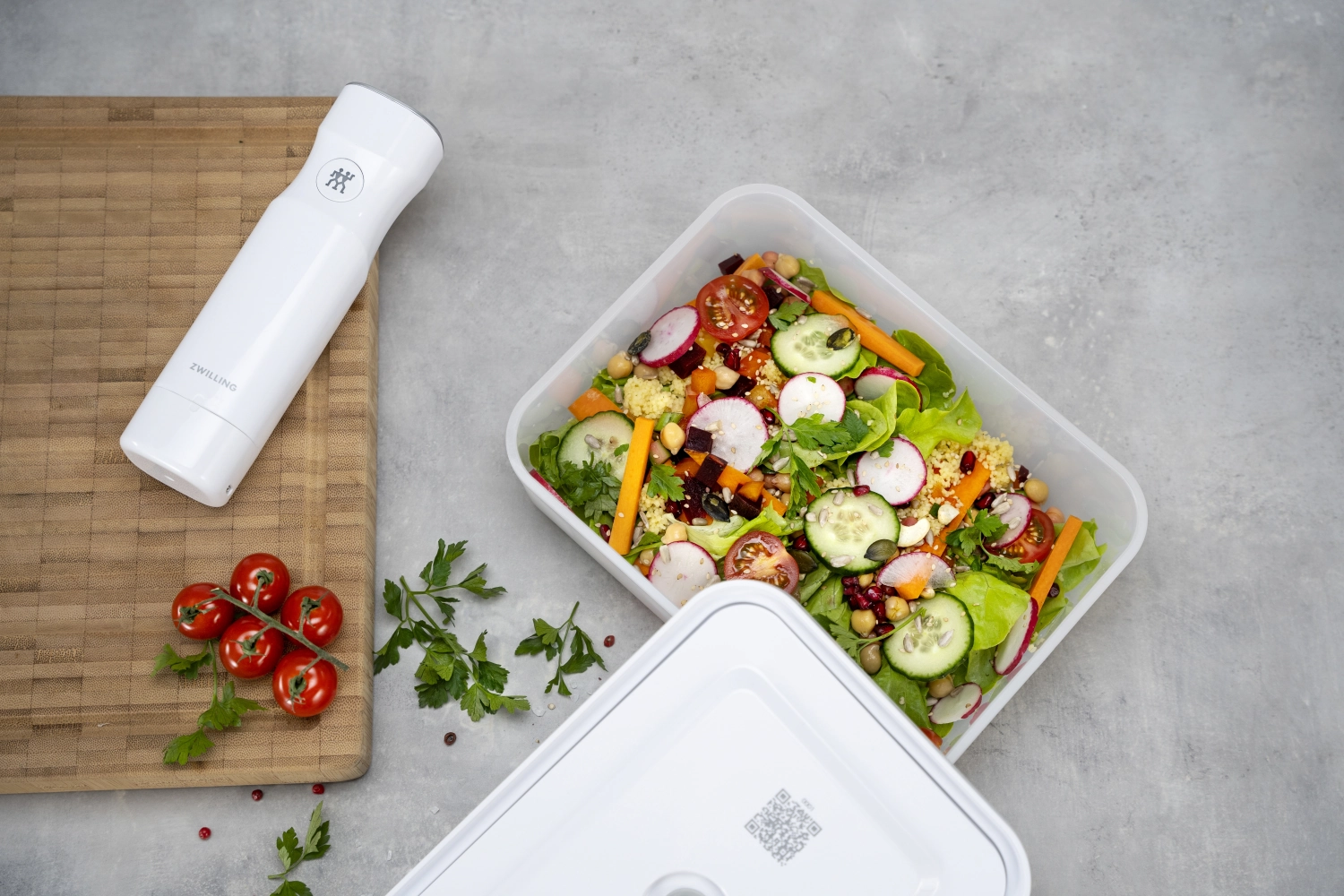 Boîte à vide l, plastique, 21.4x14.4x12.8 cm - 2.0l