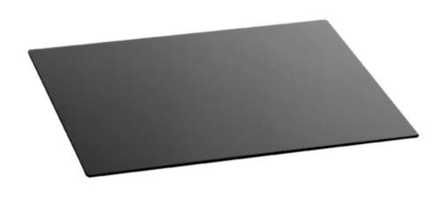 Plateau de buffet en verre, noir, trempé, 42x34x0.4cm