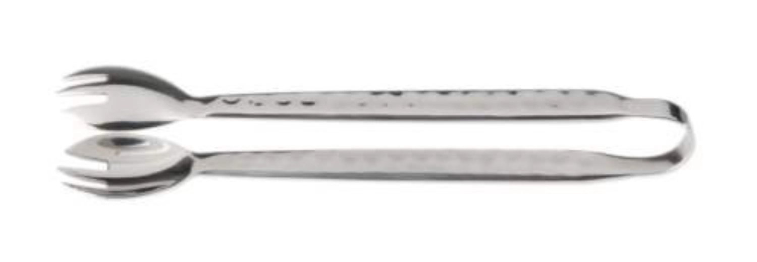 Pince à pralines/glaçons, acier inoxydable, martelé, L19cm