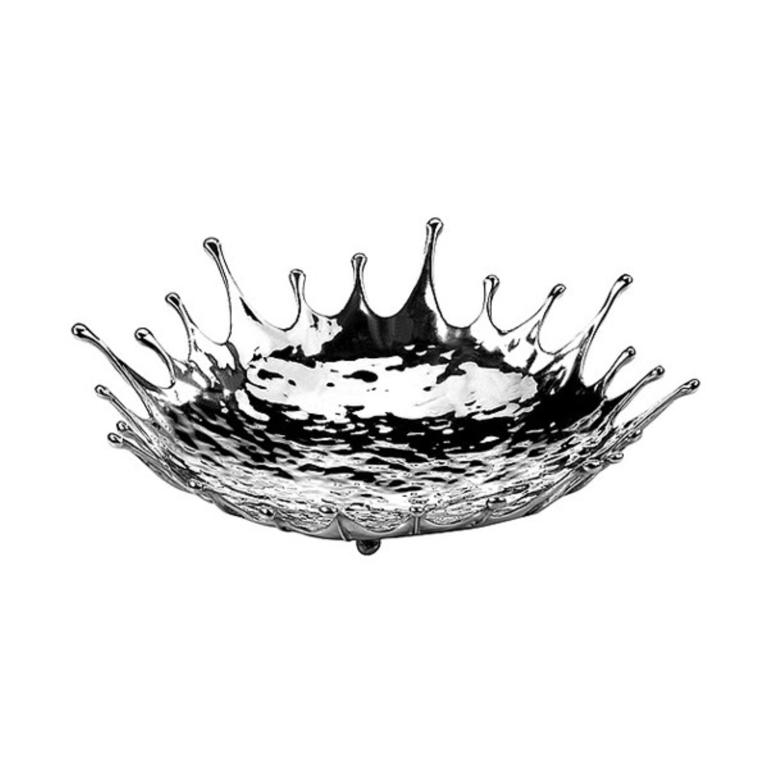 SPLASH Schale flach, Zinnlegierung, D28cm, H6.5cm