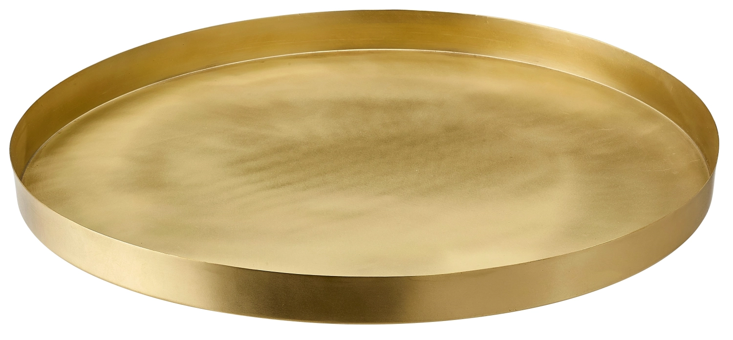 Plateau de service ORBIS - laiton, mat - D40cm H3cm