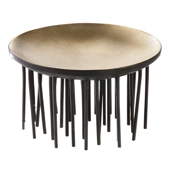 FAKIR coupe laiton, doré/noir, D15cm, H8.5cm