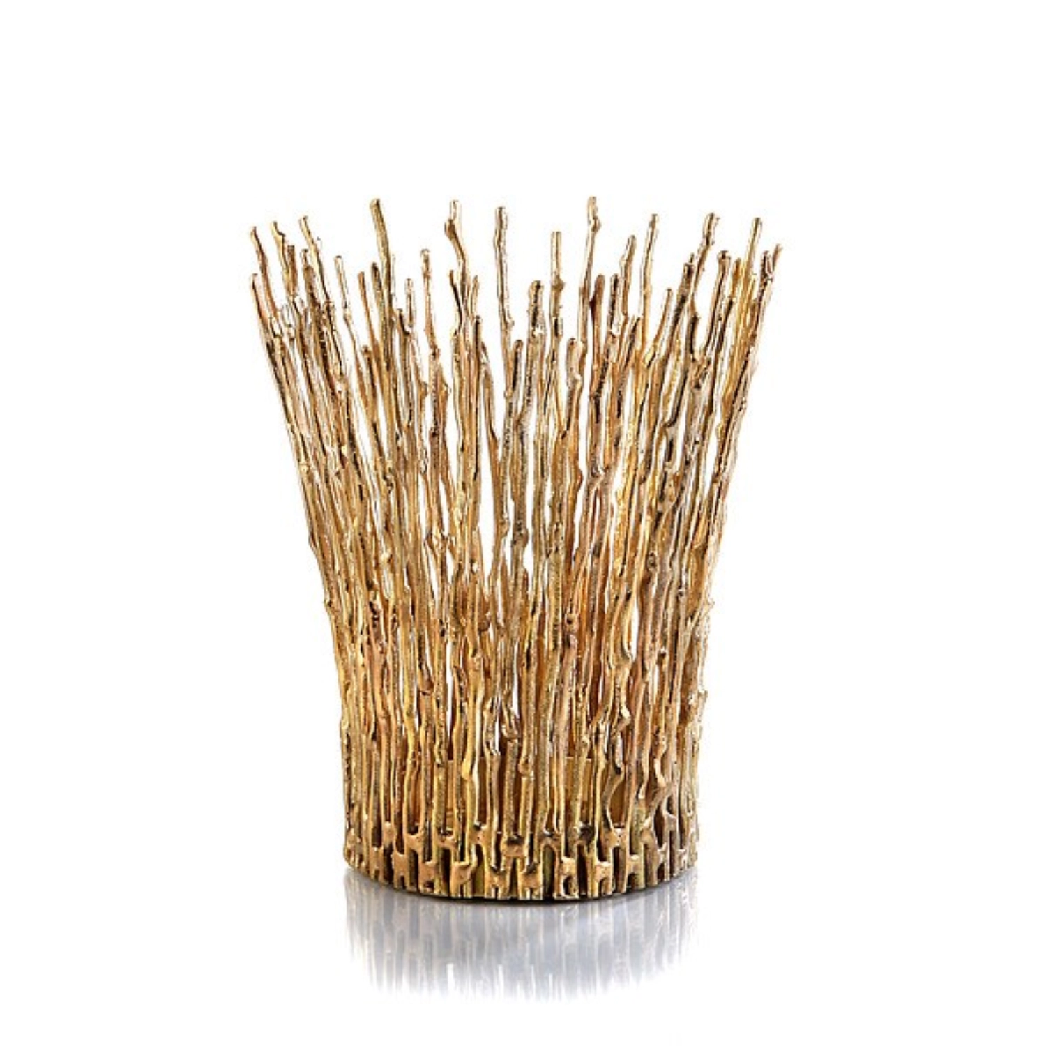 SOMNIA Photophore laiton, doré D16.5cm, H19.5cm