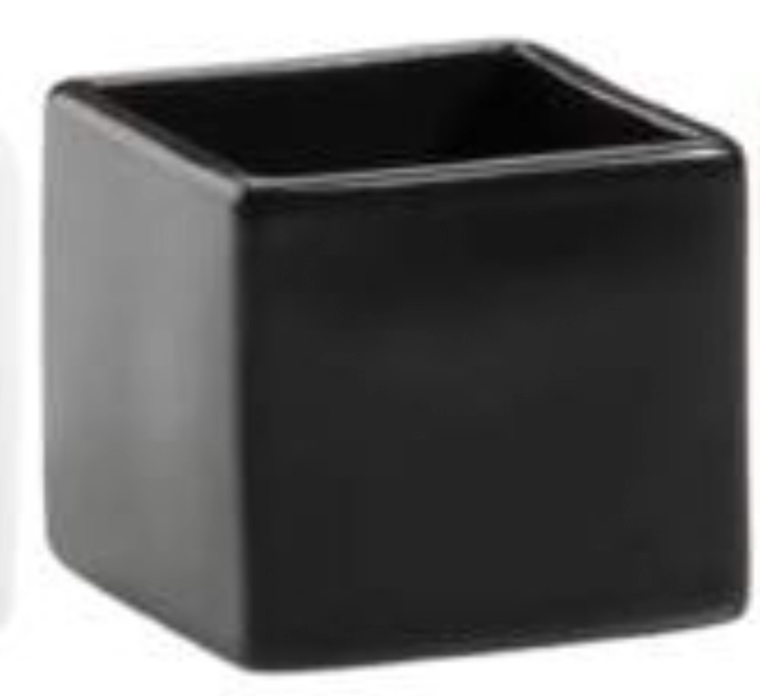 Set de 4 petits bols, porcelaine, noir, 4.9x4.9x4.5cm, 0.05L